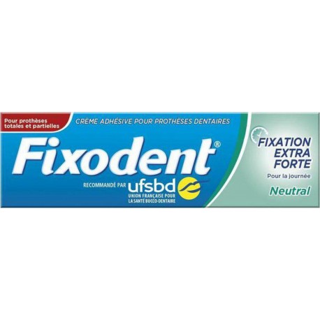 Fixodent Fixation Extra Forte Pour la Journée Neutral 47g
