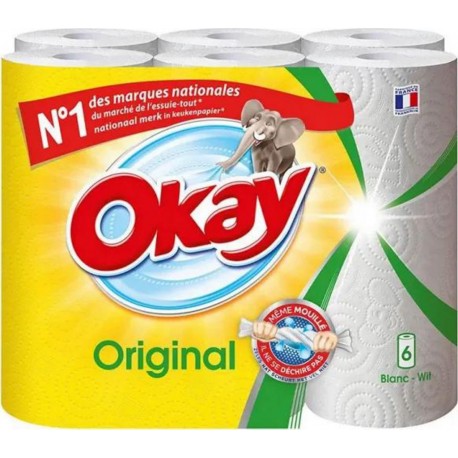 Okay original Essuie-tout 6 Rouleaux