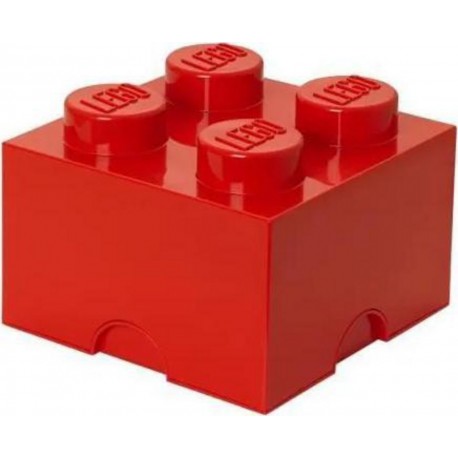 LEGO 4 Brique de rangement rouge