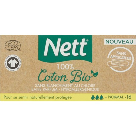 Vania Tampons Coton Bio normal x16