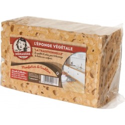 La Ménagère L’Éponge Végétale La Traditionnelle 14x9x6cm (lot de 3)