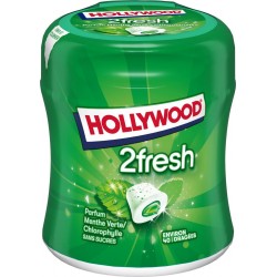Hollywood Chewing-gum Menthe Verte sans sucres 88g