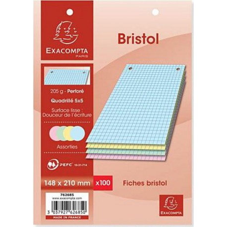 EXACOMPTA 100FBRIST 14,8X21 Q5 EXAC