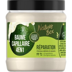 NATURE BOX AVOCAT APRES SHAMPOOING & MASQUE & SOIN 4 EN 1 ABIME ET CASSANT 300ml