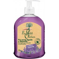 Le Petit Olivier Pur Savon Liquide de Marseille Parfum Lavande Cuisson au Chaudron 300ml (lot de 6)