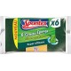 Spontex Gratte-éponge fibres recyclées le lot de 6