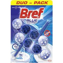 Bref WC - Bloc WC Blue Activ' eau bleue les 2 blocs de 50g - Duo-Pack