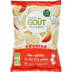 Good Gout Biscuits bébé bio dès 10 mois riz/pomme 40g