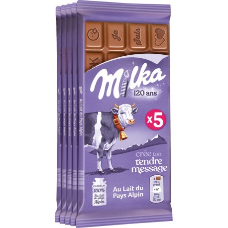 Milka Chocolat au Lait 5x100g