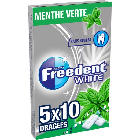 Freedent Menthe Verte x50 dragées 70g