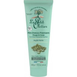 Le Petit Olivier Pâte d'argile verte purifiante Visage & Corps 300g