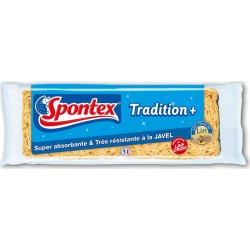 Spontex Eponges Tradition+ Avec Fibres de Lin x2