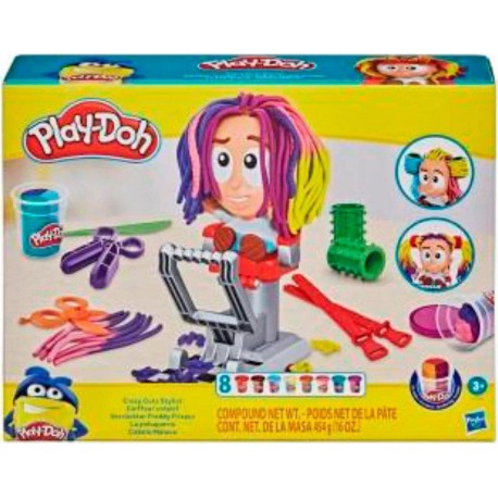 PLAY-DOH Nouveau Coiffeur créatif Crazy Cuts Stylist Hair Salon