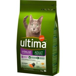 Ultima Croquettes Chat Stérilisé Adult Saumon 1,5Kg (lot de 4)