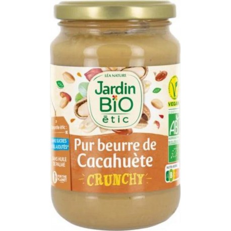 Jardin Bio Pur Beurre de Cacahuète Crunchy Etic 350g