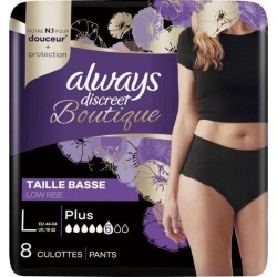 ALWAYS DISCREET TAILLE BASSEL paquet x8 culottes