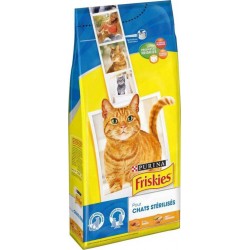 Friskies Croquettes Chats Stérilisés Dinde Légumes 2Kg (lot de 2)