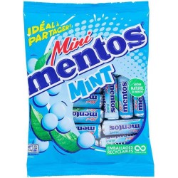 Mentos Mini rouleaux menthe 15x11,07g 166g