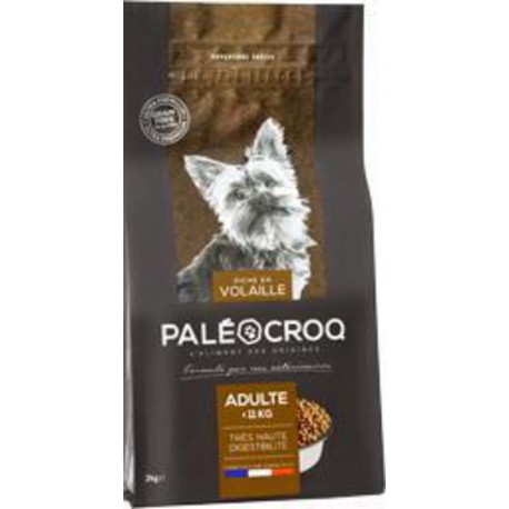 Paléocroq Croquettes riche en volaille pour chien adulte 11Kg 2Kg