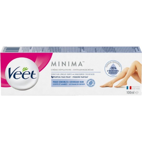 VEET Crème dépilatoire MINIMA PURE peaux sensibles 100ml