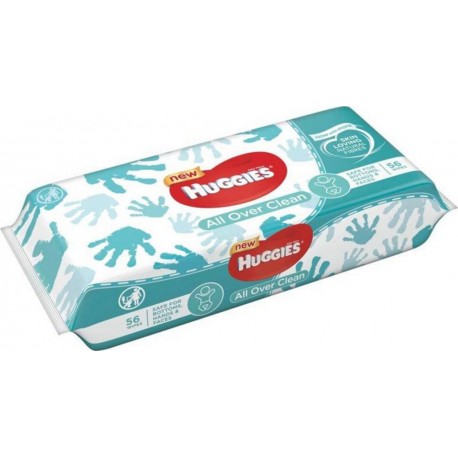 Huggies Lingettes All Over Clean pour Bébé x56 (lot de 6 soit 336 lingettes)