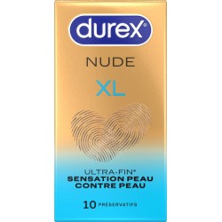 DUREX Préservatifs Nude Xl 10 préservatifs
