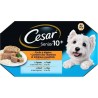 Cesar Senior 10+ Facile à Digérer Contient des Vitamines et des Minéraux 100% Complet 4x150g 600g