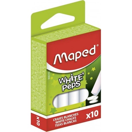 MAPED BOITE 10 CRAIES BLANCHES