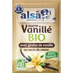 ALSA Sucre Vanillé Bio les 5 sachets