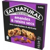 EAT NATURAL Barres Céréales Amandes Raisins Secs et Abricots Sans Gluten les 3 barres de 40g