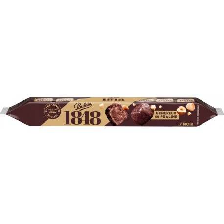 POULAIN Chocolat Rocher Noir éclats de noisettes caramélisés 7 rocher