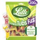 LUTTI Bonbons mini-tubs fizz piquants aux fruits 175g