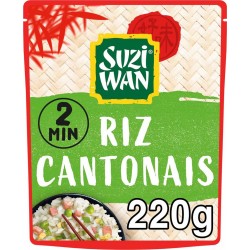 SUZI WAN Riz micro ondable cantonais 220g