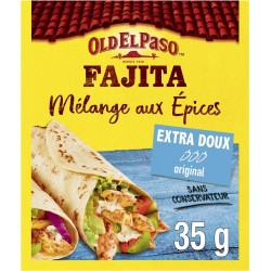 OLD EL PASO Mélange aux épices pour fajitas extra doux 35g