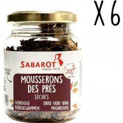 Sabarot Lot X6 Mousserons Des Près Séchés Pot 30g les 6 pots de 30g