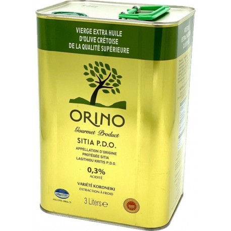 Aop Huile D'olive Extra Vierge De Crète Orino le bidon de 3.0L