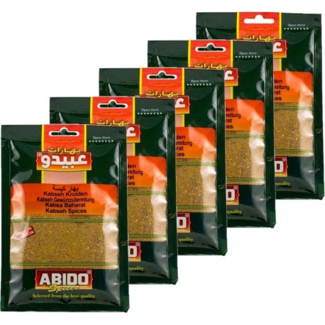 Abido Épices Kebsa les 5 unités de 0.05Kg