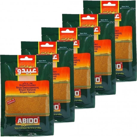 Abido Épices Biryani les 5 unités de 0.05Kg