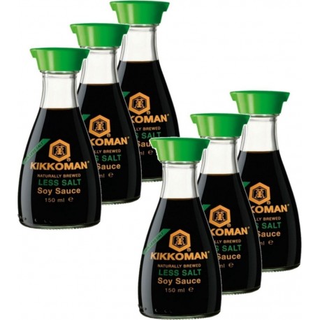Kikkoman Sauce Soja Allégée En Sel les 6 unités de 0.15L