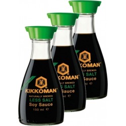 Kikkoman Sauce Soja Allégée En Sel les 3 unités de 0.15L