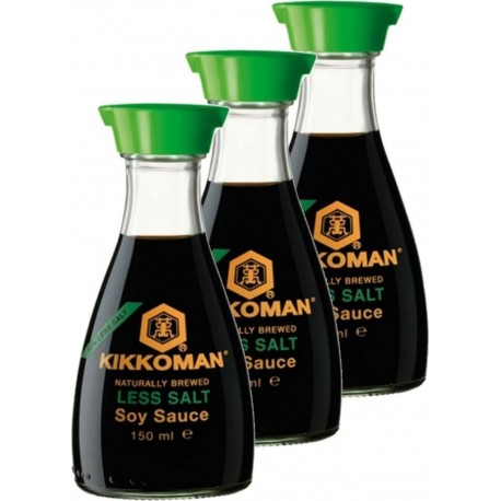 Kikkoman Sauce Soja Allégée En Sel les 3 unités de 0.15L