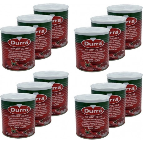 Durra Concentré De Tomate les 12 boîtes de 0.8Kg