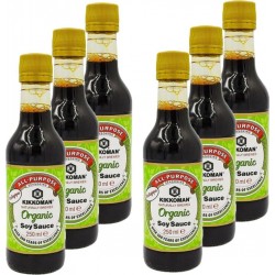 Kikkoman Sauce Soja Bio les 6 bouteilles de 0.25L