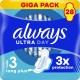 ALWAYS Serviettes Hygiéniques avec Ailettes Ultra Night Taille 3 pack de 28 serviettes hygiéniques