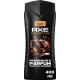 AXE Gel douche Homme Corps Cheveux Visage 5-en-1 Fraîcheur Parfum Chocolat Tonka Dark Temptation 400ml