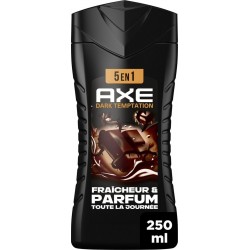 AXE Gel douche Homme Corps Cheveux Fraîcheur Parfum Chocolat Tonka Dark Temptation 250ml