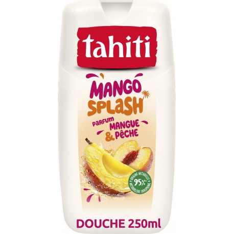 TAHITI Gel Douche Mango Splash Parfum Mangue & Pêche 250ml
