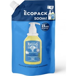 LE PETIT MARSEILLAIS Savon Liquide Recharge Mains Action Anti-Bactérienne à l'huile essentielle de sauge 500ml
