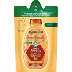GARNIER Shampoing Reconstituant Cheveux Fragiles Miel Ultra Doux la recharge de 250ml