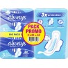 ALWAYS Serviettes Hygiéniques avec Ailettes Ultra Day Taille 3 lot de 2 paquets de 22 serviettes